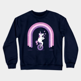 Unicycle Unicorn Crewneck Sweatshirt